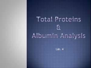 Lab 4 INTRODUCTION Proteins are polymers of amino