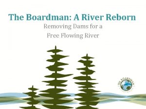 The Boardman A River Reborn Removing Dams for