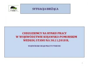 SYTUACJA BIECA CUDZOZIEMCY NA RYNKU PRACY W WOJEWDZTWIE