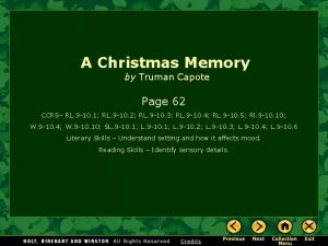 A Christmas Memory by Truman Capote Page 62