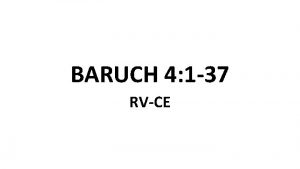 BARUCH 4 1 37 RVCE 1 This is