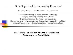Proceedings of the 2007 SIAM International Conference on