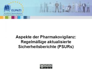 Europische Patientenakademie zu Therapeutischen Innovationen Aspekte der Pharmakovigilanz