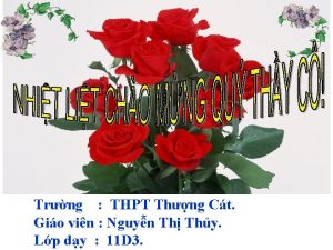 Trng THPT Thng Ct Gio vin Nguyn Th
