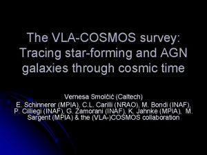 The VLACOSMOS survey Tracing starforming and AGN galaxies