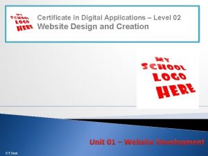 Certificate in Digital Applications Level 02 Website Design