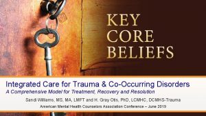 Integrated Care for Trauma CoOccurring Disorders A Comprehensive