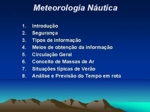 Meteorologia Nutica 1 2 3 4 5 6