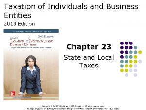 Taxation of Individuals and Business Entities 2019 Edition