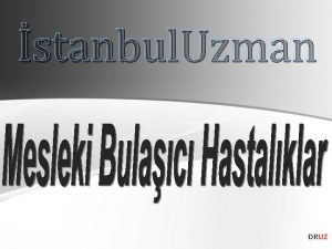 stanbul Uzman DRUZ nfeksiyon Hastalklar DRUZ BULAICI MESLEK