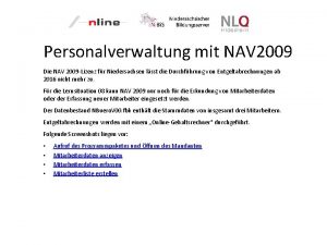 Personalverwaltung mit NAV 2009 Die NAV 2009 Lizenz