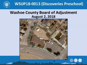 WSUP 18 0013 Discoveries Preschool Washoe County Board