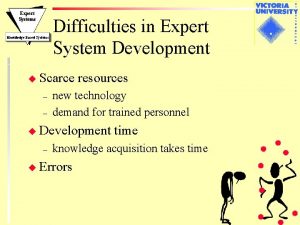 Expert Systems Knowledge Based Systems Difficulties in Expert