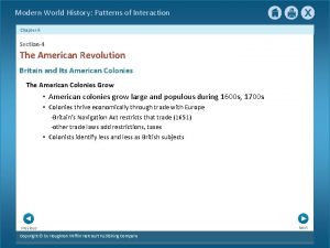 Modern World History Patterns of Interaction Chapter 6