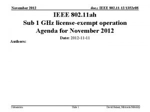 November 2012 doc IEEE 802 11 121352 r