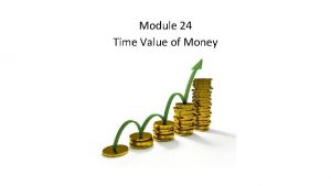 Module 24 Time Value of Money Time Value