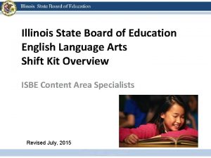 Illinois State Board of Education English Language Arts