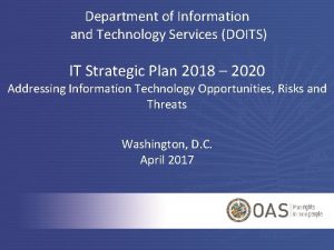 Department of Information and Technology Services DOITS IT