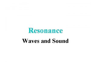 Resonance Waves and Sound Natural Frequency and Resonance