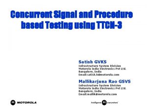 Concurrent Signal and Procedure based Testing using TTCN3