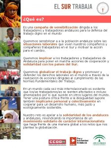 Qu es Es una campaa de sensibilizacin dirigida