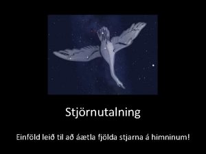 Stjrnutalning Einfld lei til a tla fjlda stjarna