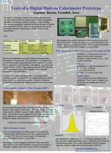 Tests of a Digital Hadron Calorimeter Prototype Argonne