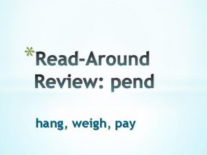 ReadAround Review pend hang weigh pay What is