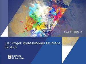 Jeudi 11012018 UE Projet Professionnel Etudiant STAPS TOUT