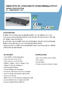 FIBER OPTIC BYPASS SWICTH 101000 Mbps RTCOT PRODUCT