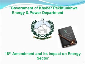Government of Khyber Pakhtunkhwa Energy Power Department 18