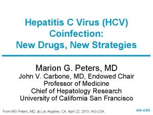 Slide 1 of 8 Hepatitis C Virus HCV