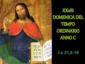 XXx IIi DOMENICA DEL TEMPO ORDINARIO ANNO C