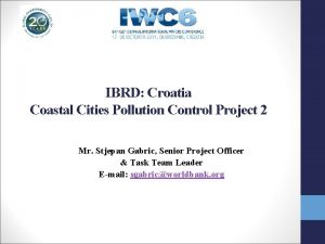IBRD Croatia Coastal Cities Pollution Control Project 2