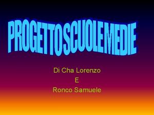 Di Cha Lorenzo E Ronco Samuele ORTO BIOLOGICO