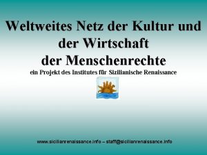 Weltweites Netz der Kultur und der Wirtschaft der