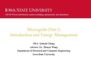 EE 653 Power distribution system modeling optimization and