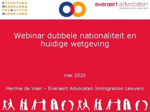 Webinar dubbele nationaliteit en huidige wetgeving mei 2020