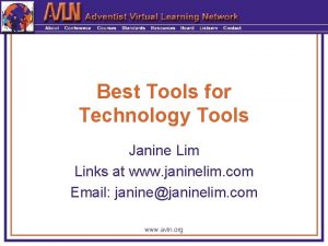 Best Tools for Technology Tools Janine Lim Links