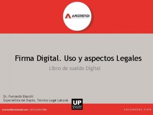 Firma Digital Uso y aspectos Legales Libro de