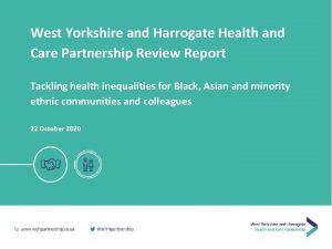 West Yorkshire and Harrogate Health and Care Partnership