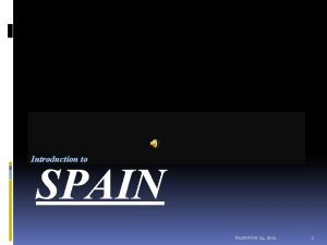 Introduction to SPAIN September 24 2021 1 Spain