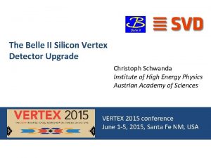 The Belle II Silicon Vertex Detector Upgrade Christoph