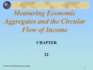 Measuring Economic Aggregates and the Circular Flow of