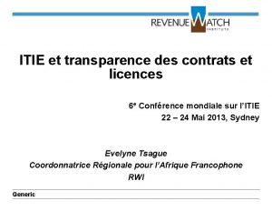 ITIE et transparence des contrats et licences 6