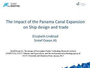 The Impact of the Panama Canal Expansion on