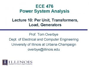 ECE 476 Power System Analysis Lecture 10 Per