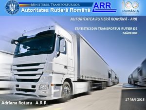 AUTORITATEA RUTIER ROM N ARR STATISTICI DIN TRANSPORTUL