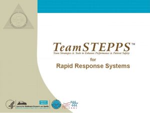 TM for Rapid Response Systems RRS Overview n