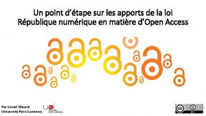 Un point dtape sur les apports de la